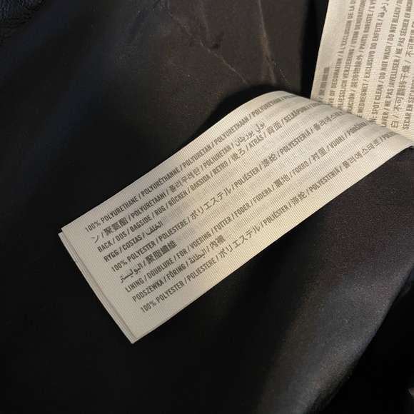 Abercrombie & Fitch Vegan Leather Moto Jacket - Picture 7 of 7